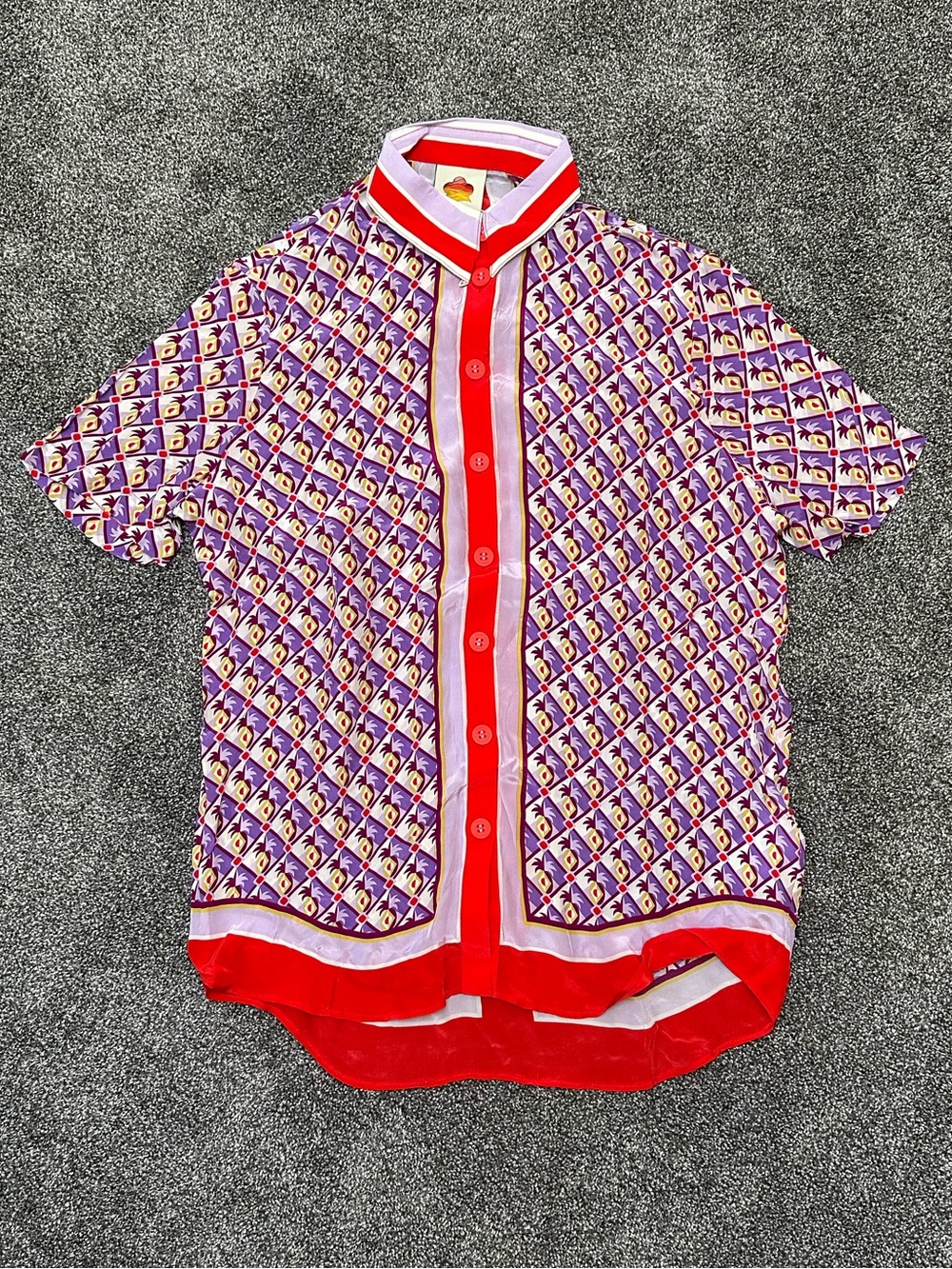 FARM Rio Pineapple Scarf Button Down Shirt